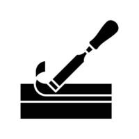 chisel icon vector design template in white background