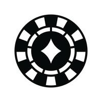 poker chip icon vector design template in white background