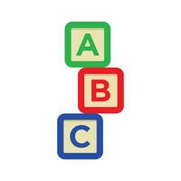 abc cubes icon vector design template in white background