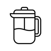 french press icon vector design template in white background