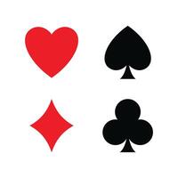 poker card icon vector design template in white background