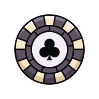 poker chip icon vector design template in white background