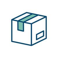 caja icono vector diseño modelo en blanco antecedentes