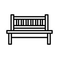 bench icon vector design template in white background