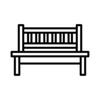 bench icon vector design template in white background