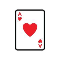 poker card icon vector design template in white background