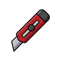 cutter knife icon vector design template in white background