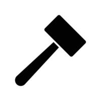 hammer icon vector design template in white background