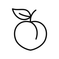 peach icon vector design template in white background