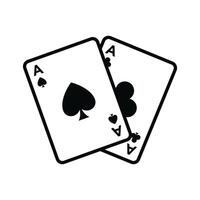 poker card icon vector design template in white background