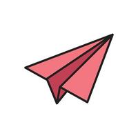 paper plane icon vector desig template in white background