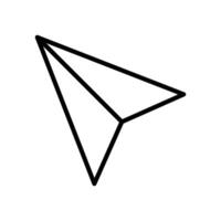 paper plane icon vector desig template in white background