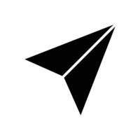 paper plane icon vector desig template in white background