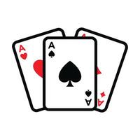 poker card icon vector design template in white background