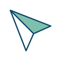 paper plane icon vector desig template in white background