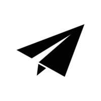 paper plane icon vector desig template in white background