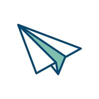 paper plane icon vector desig template in white background