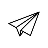 paper plane icon vector desig template in white background