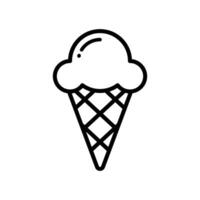 ice cream icon vector design template in white background