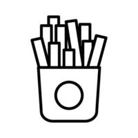 french fries icon vector design template in white background