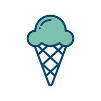 ice cream icon vector design template in white background