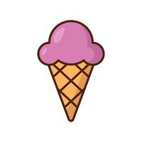 ice cream icon vector design template in white background