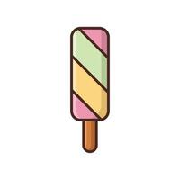 ice cream icon vector design template in white background