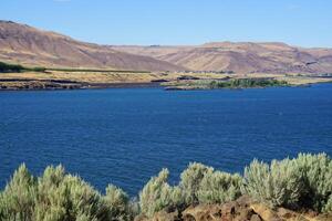 Low hills of the Columbia Gorge photo