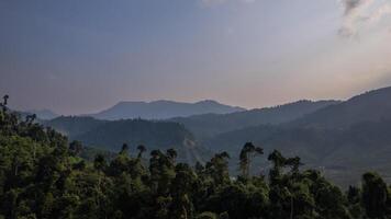 Twilight Serenity, Layered Mountain Landscape photo