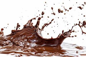 AI generated Chocolate Splash Elegance, High Speed Luxury photo