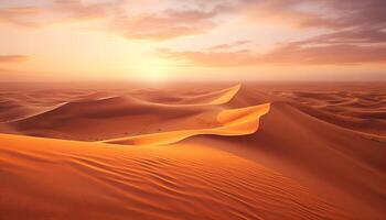 AI generated Aerial view of sand dunes photo