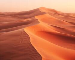 AI generated Aerial view of sand dunes photo