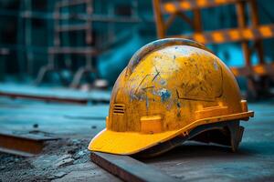 AI generated Hardhat. National Safety Day photo