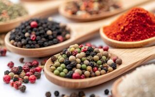 AI generated Spices and herbs grain photo