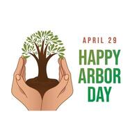 Arbor Day vector design template good for celebration usage. arbor day illustration. vector eps 10. flat design.