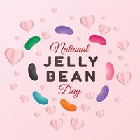 National Jelly Bean Day design template good for celebration usage. jelly bean vector image. flat design. vector eps 10.