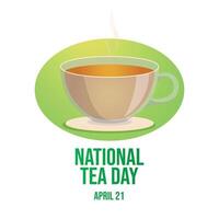 National tea day design template good for celebration usage. Tea day design illustration. vector eps 10. flat design.