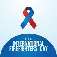 International Firefighters Day design template good for celebration usage. firefighter ribbon template. vector eps 10. flat design.