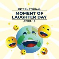 International Moment of Laughter Day design template good for celebration usage. laughter vector illustration. vector eps 10. flat design.