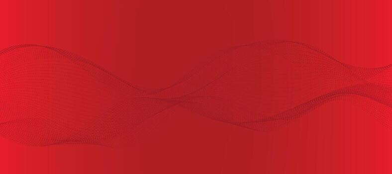 Abstract Red Background with Waves vector