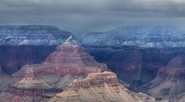 Grand Canyon Snow Panorama photo