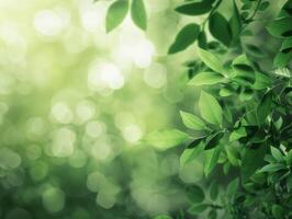 AI generated Green Nature Background photo