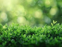 AI generated Green Nature Background photo