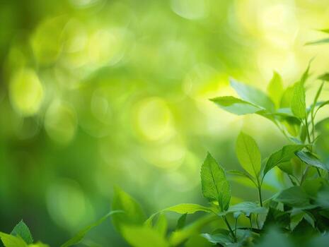 AI generated Green Nature Background photo