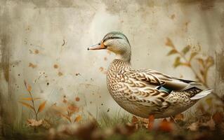 AI generated Wild pheasant with colorful feathers photo