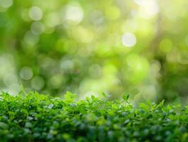 AI generated Green Nature Background photo