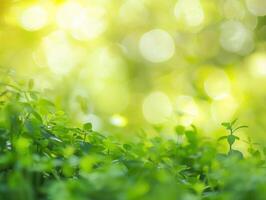 AI generated Green Nature Background photo