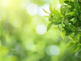 AI generated Green Nature Background photo