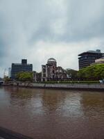 ancient remains of the building hit by the atomic bomb photo