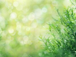 AI generated Green Nature Background photo